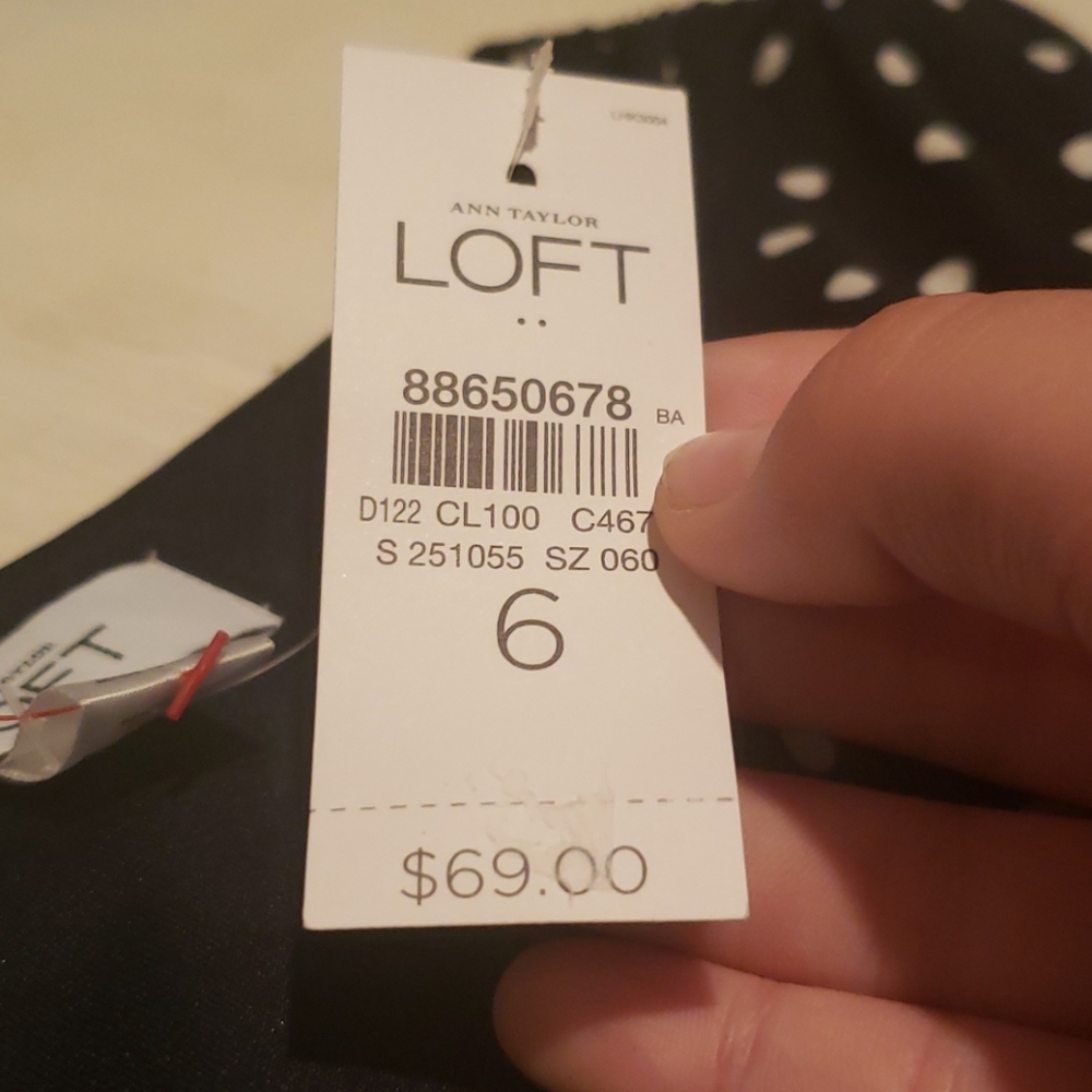 NWT Ann Taylor Loft Polka-dot dress - Picture 3 of 5